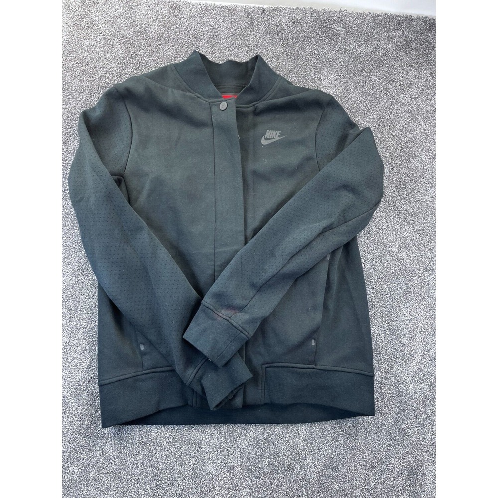 Nike Destroyer Jacket Womens‎ Extra Small Full Zip Tech Fleece Long Sleeve Black